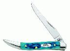 Case Knife Pocket Worn Caribbean Blue's