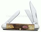 Case Knife Genuine India Stag-Red Shield's