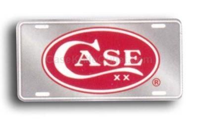 50006 Case® Red Oval License Plate